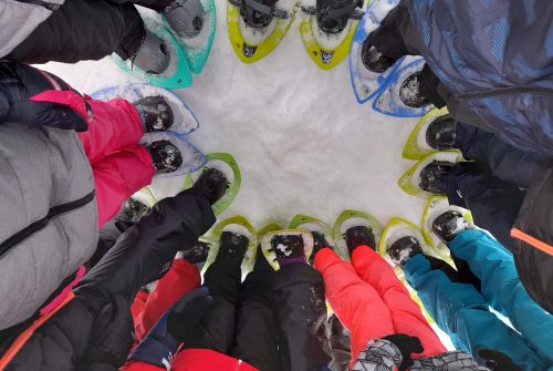 Les p'tits trappeurs à raquettes