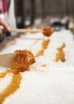 Stand "sucette en sirop d'érable"