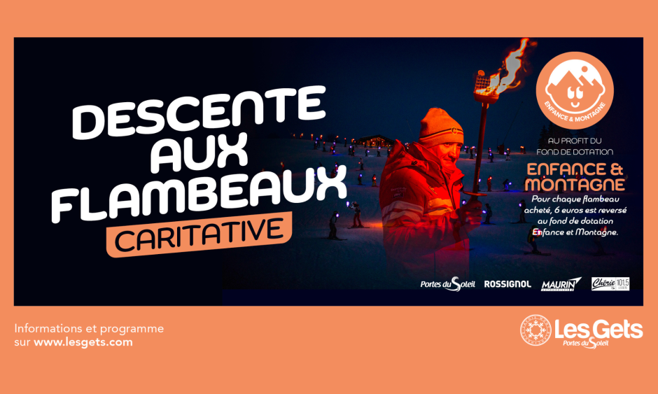 Descente aux flambeaux caritatives_Les Gets