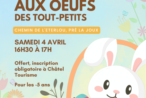 Chasse aux œufs des tout-petits (- de 5 ans)