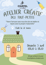Atelier créatif des tout-petits (- de 6 ans)