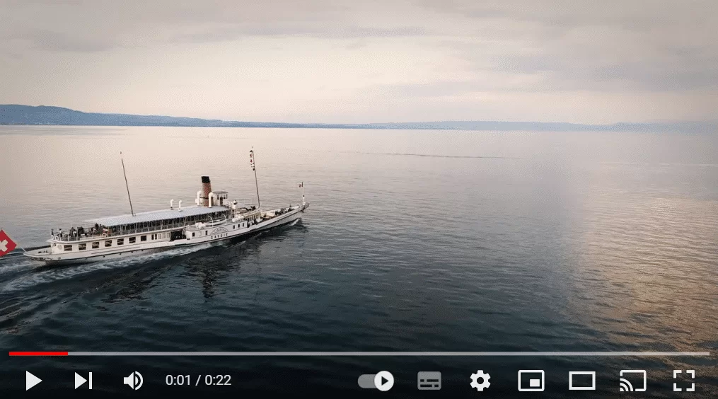 La Compagnie Générale de Navigation (CGN) propose des croisières et traversées en bateau régulières toute l'année sur le lac Léman.