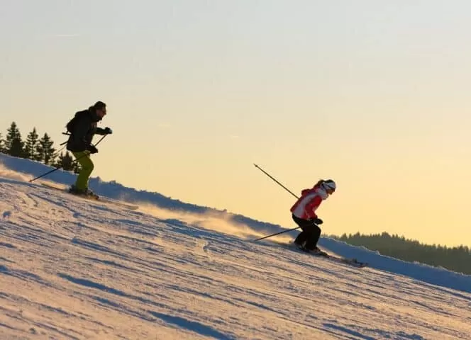 Le cadre naturel du Parc naturel régional du Haut-Jura et son domaine de ski de descente.